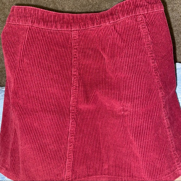 comfy red velvet skirt - Picture 5 of 6